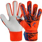 Attrakt Starter Solid Finger Support Junior Goalkeeper Gloves Kids hyper orange