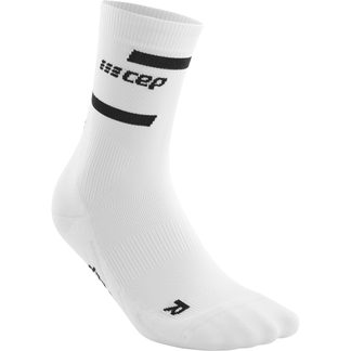 CEP - Run Compression Mid Cut Socken Damen weiß