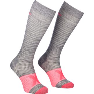 ORTOVOX - Tour Compression Long Socken Damen grey blend