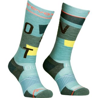 ORTOVOX - Freeride Long Cozy Socks Women ice waterfall