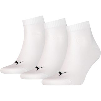Plain Quarter Socken weiß