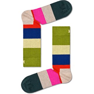 Happy Socks - Chunky Stripe Socken pink