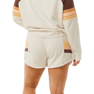 Block Party Track Shorts Women oatmeal marle