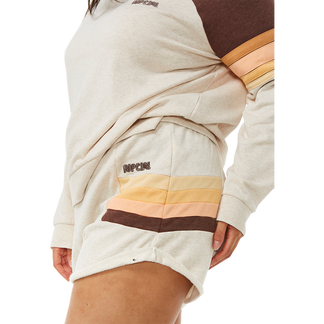 Block Party Track Shorts Damen oatmeal marle