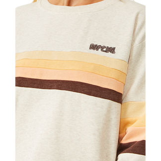 Surf Revival Pannelled Sweatshirt Women oatmeal marle