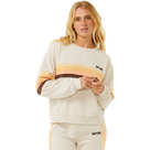 Surf Revival Pannelled Sweatshirt Damen oatmeal marle