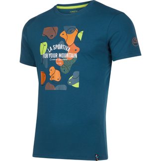 La Sportiva - Volumes T-Shirt Herren storm blue