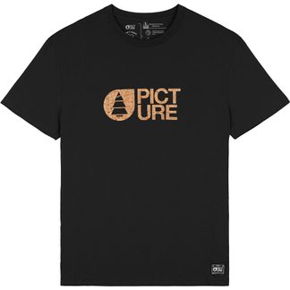 Picture - Basement Cork T-Shirt Men black