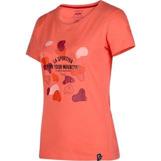 La Sportiva - Volumes T-Shirt Damen flamingo