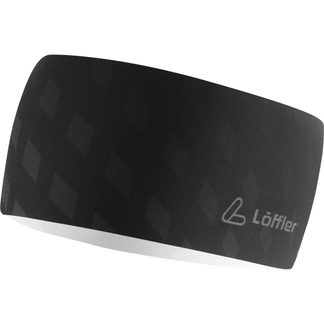 Löffler - Elastic Open Cut Stirnband schwarz