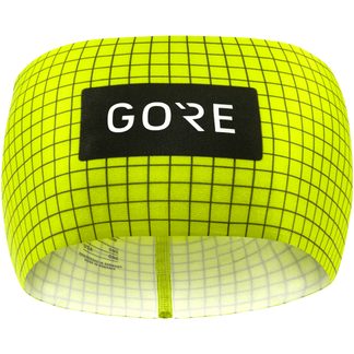 GOREWEAR - Grid Stirnband neon yellow black