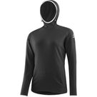 Merino-Fleece Hoody Damen schwarz