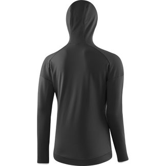 Merino-Fleece Hoody Damen schwarz