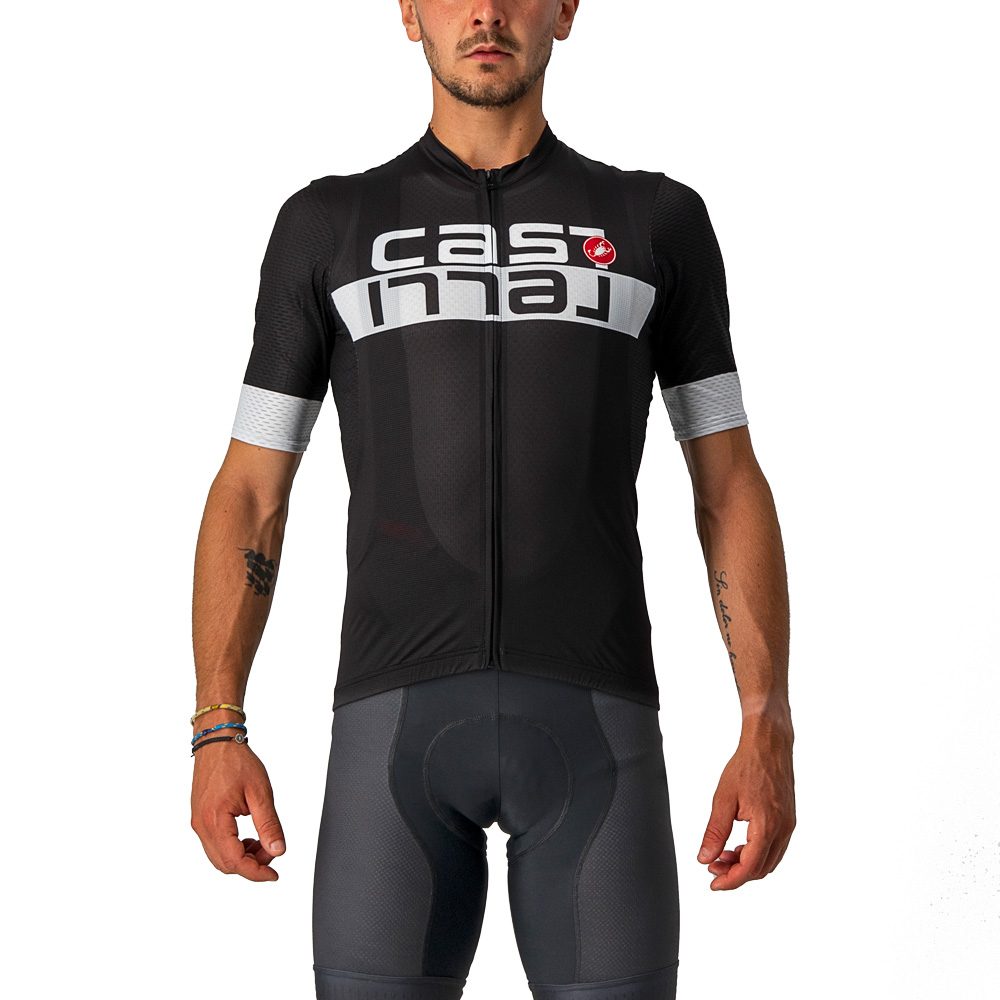 Scorpione 2 Radtrikot Herren light black silver grey