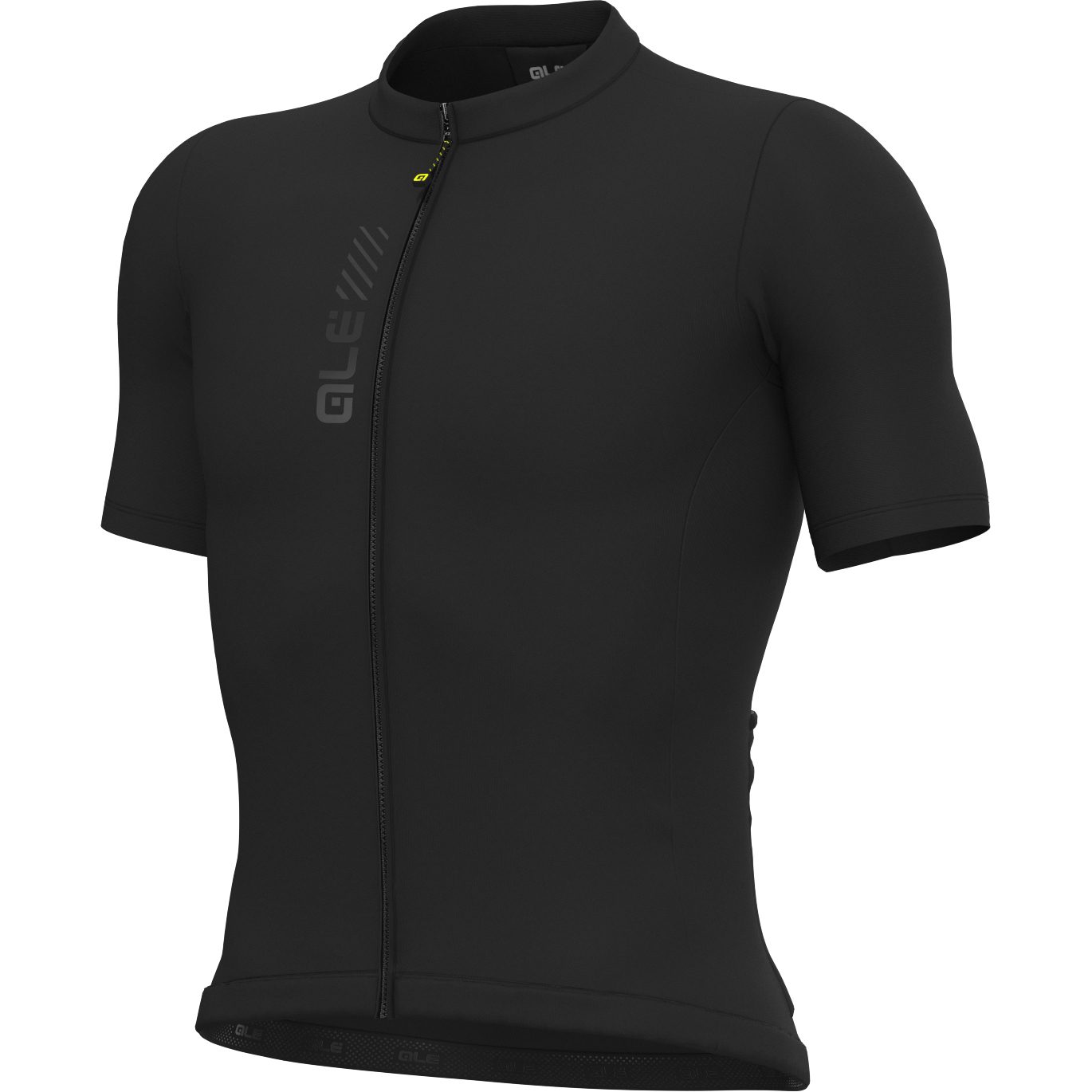 Color Block Radtrikot Herren nero
