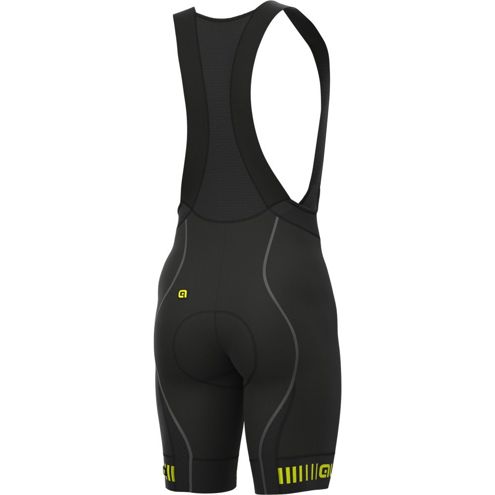 Strada Bibshorts Herren black fluo yellow