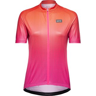 GOREWEAR - Grid Fade Radtrikot Damen pink fireball