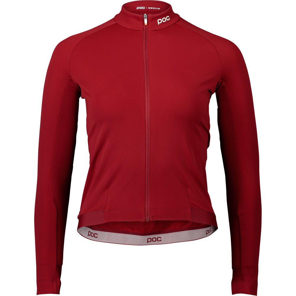 طويل الساقين
 يستنشق
 الجوفاء
  Poc Sports Ambient Thermal Jersey Bike Jacket Women garnet red