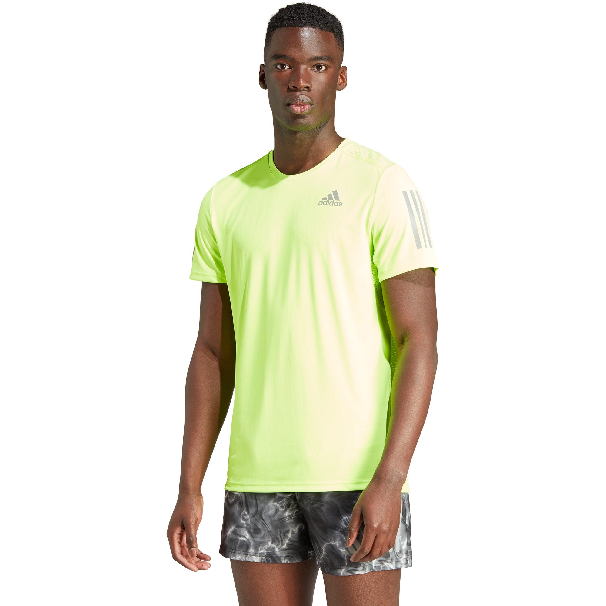 adidas - Own the Run Bittl T-Shirt lucid lemon at Men Sport Shop