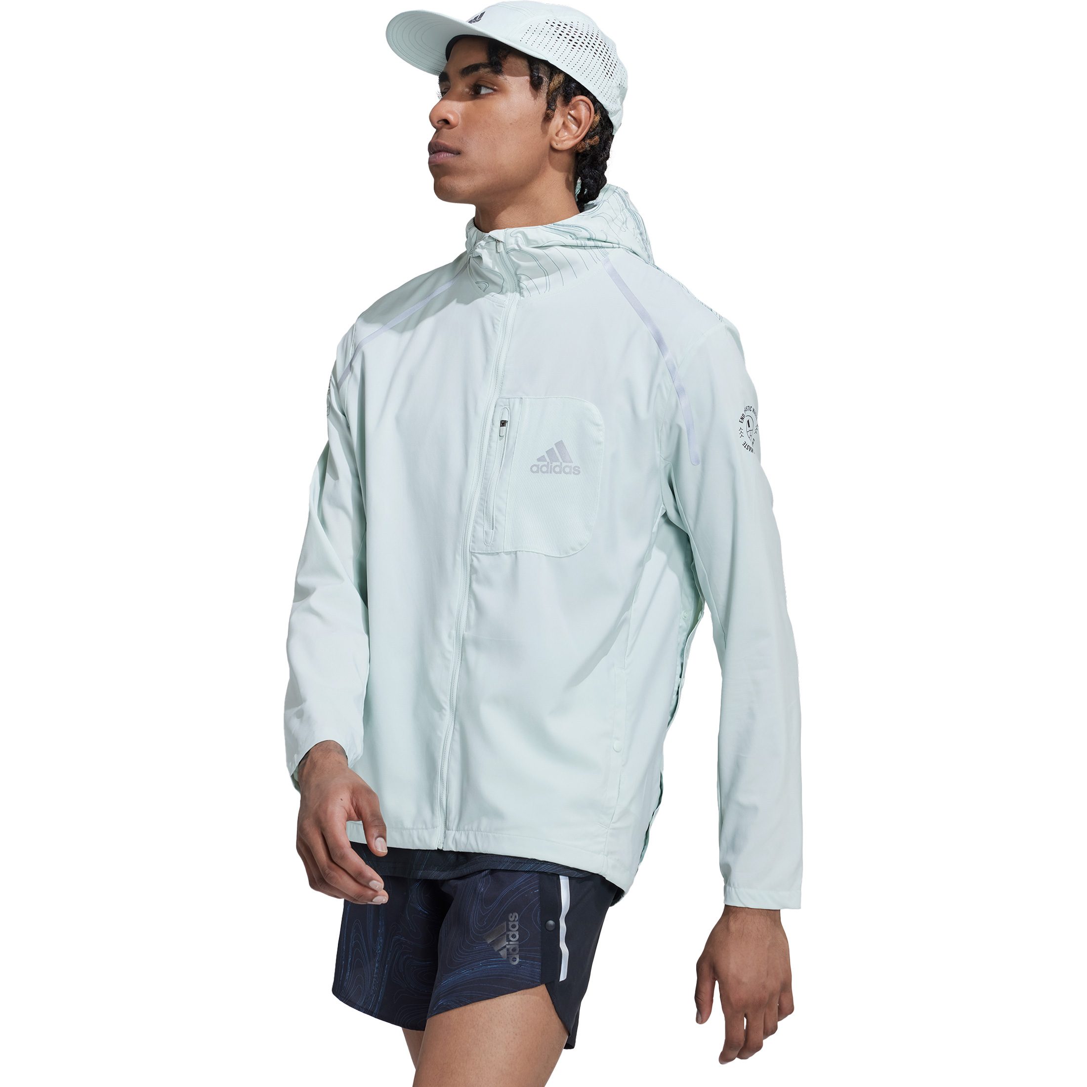du er Skelne inerti adidas - Marathon for the Oceans Jacket Men linen green at Sport Bittl Shop
