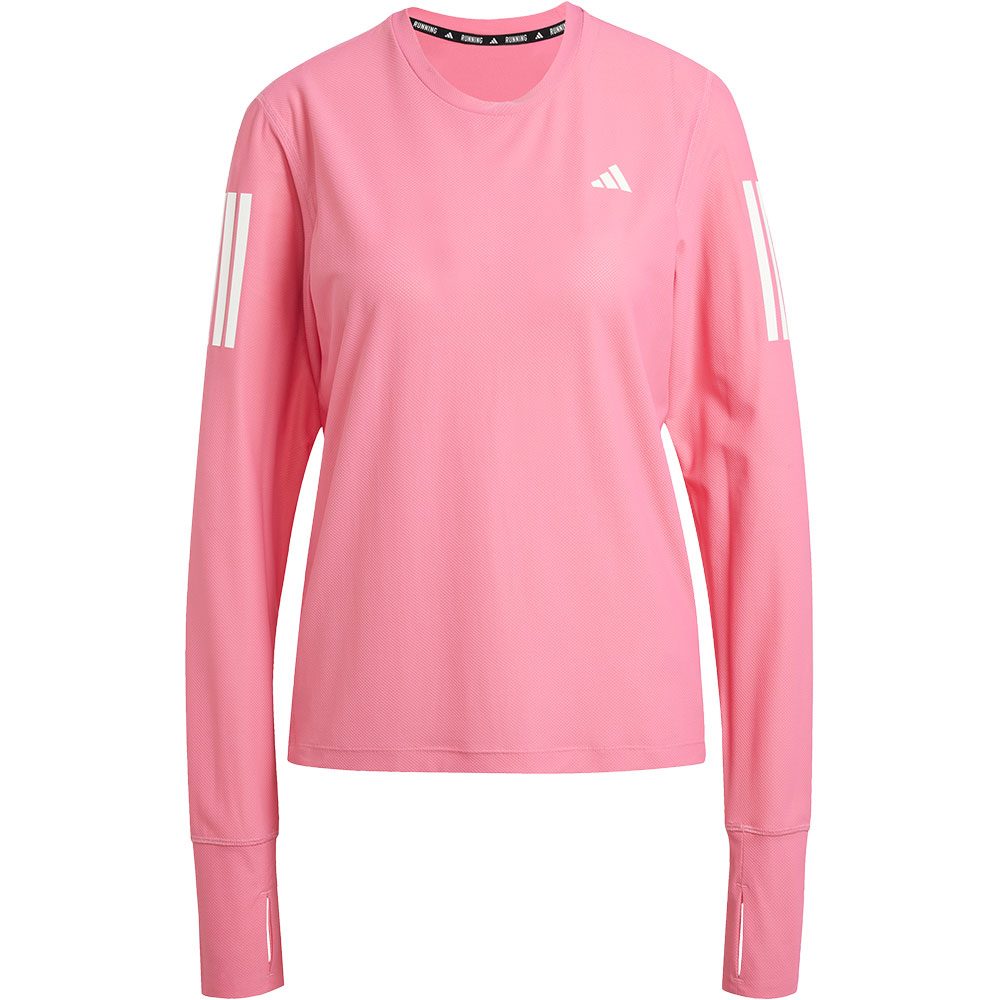 Own the Run Long Sleeve Top Women pink fusion