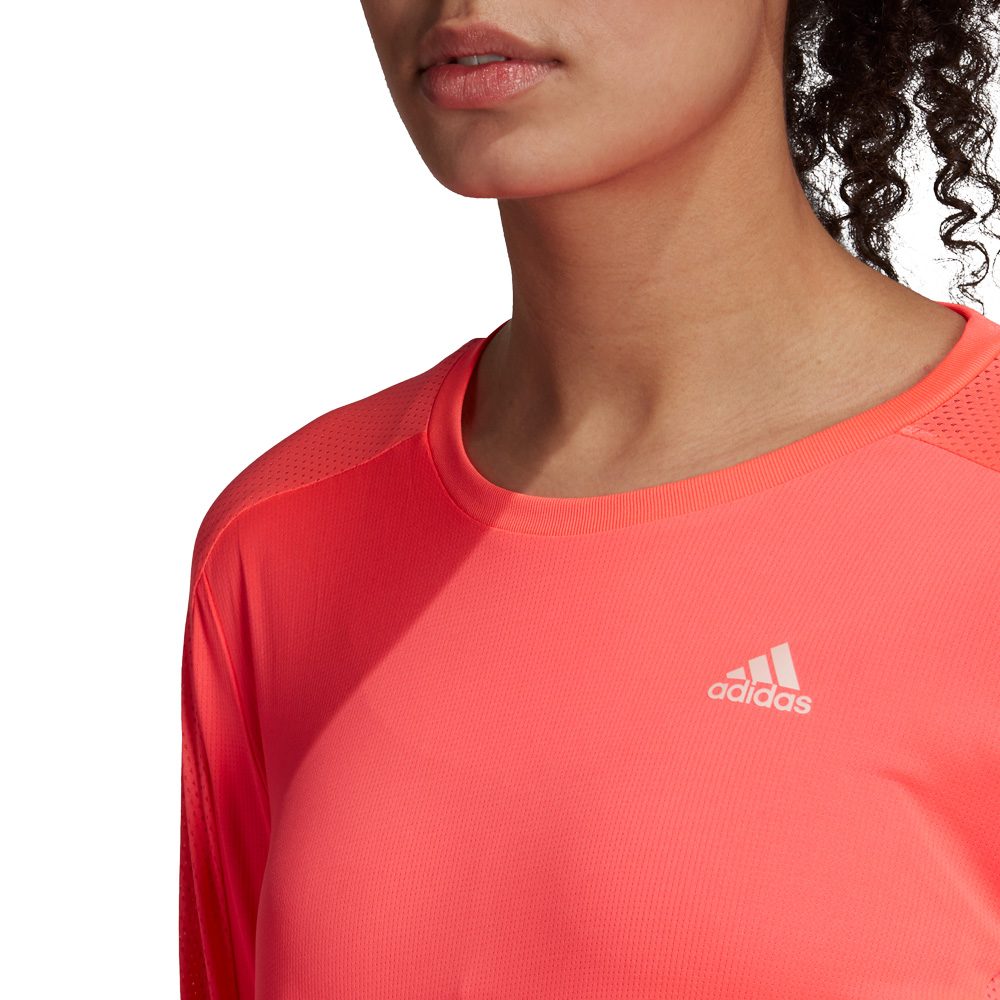 adidas long sleeve top womens pink