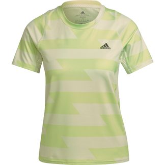 adidas - Fast Allover Print T-Shirt Damen almost lime pulse lime