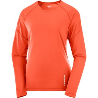 Salomon - Cross Run Longsleeve Damen cherry tomato