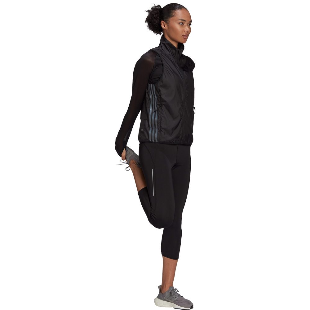 adidas - Run Icon 3-Streifen Running Wind Weste Damen black kaufen
