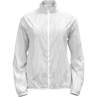 Odlo - Zeroweight Print Running Jacket Women white