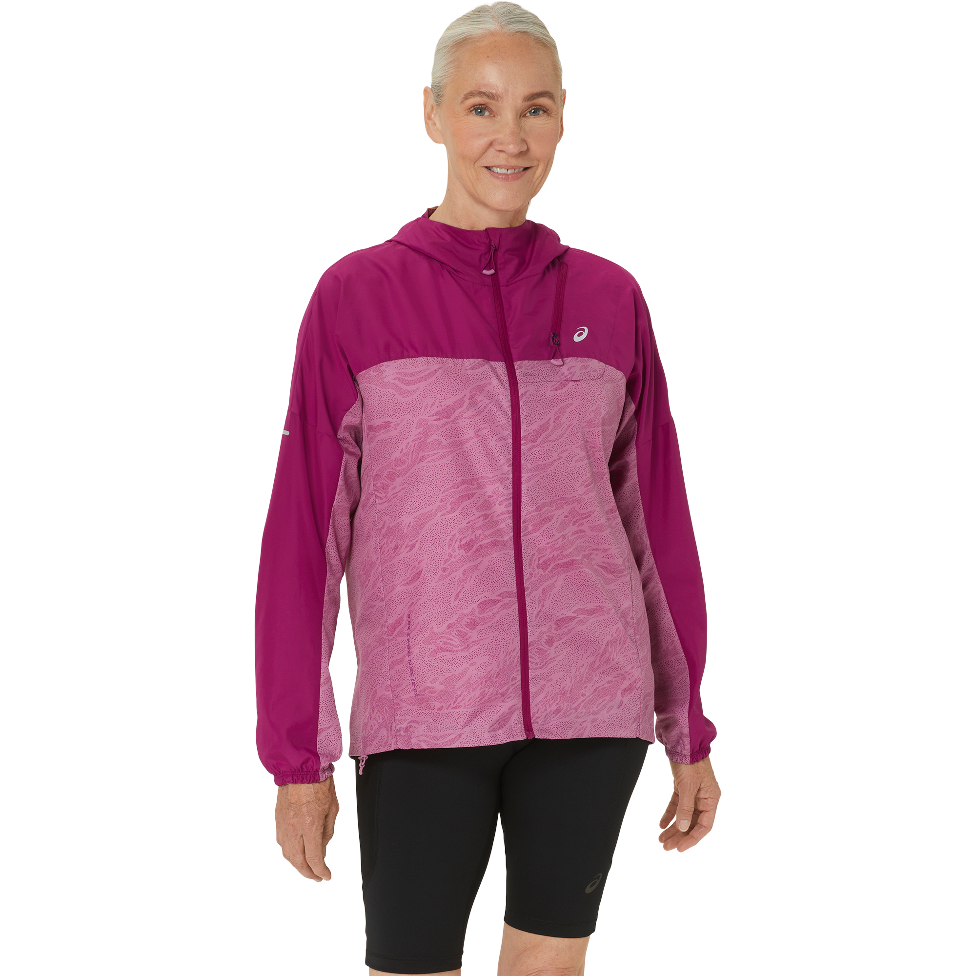 Shop - berry Fujitrail Jacket soft ASICS Running at Sport Women Bittl Packable