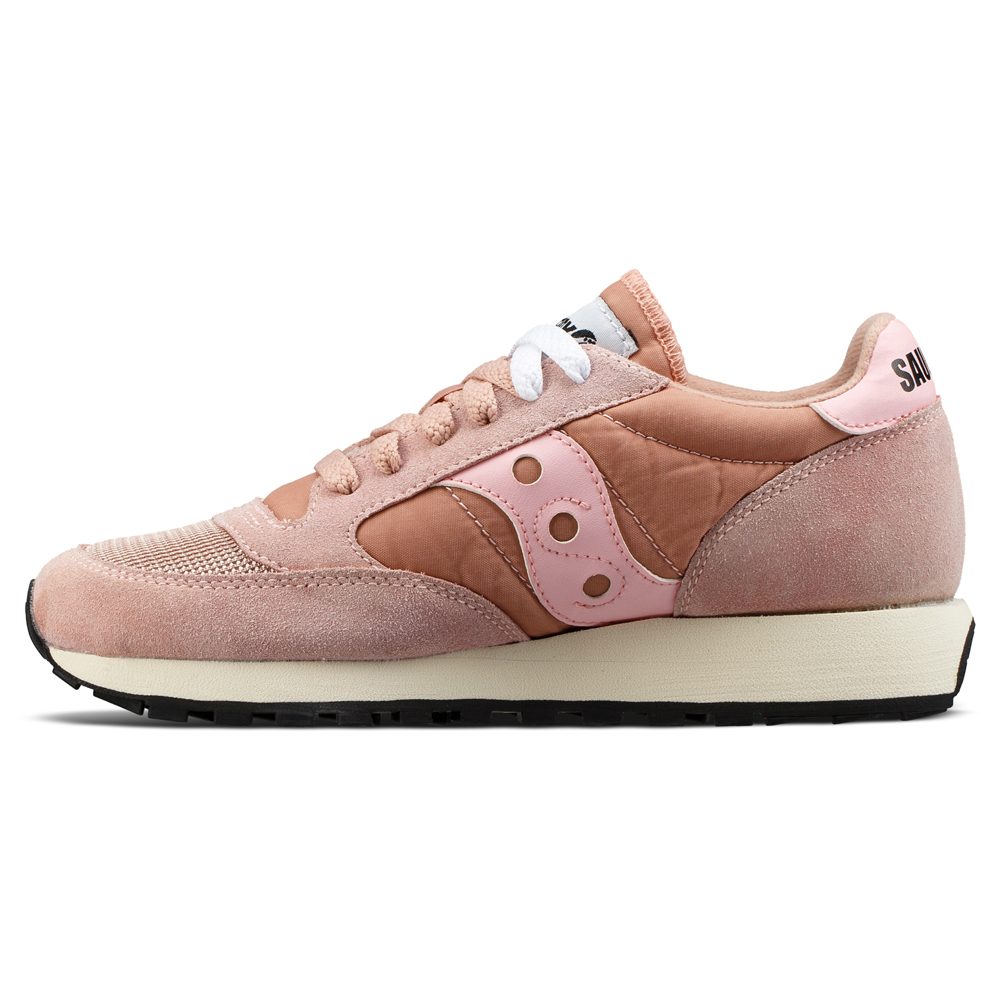 pink and brown saucony