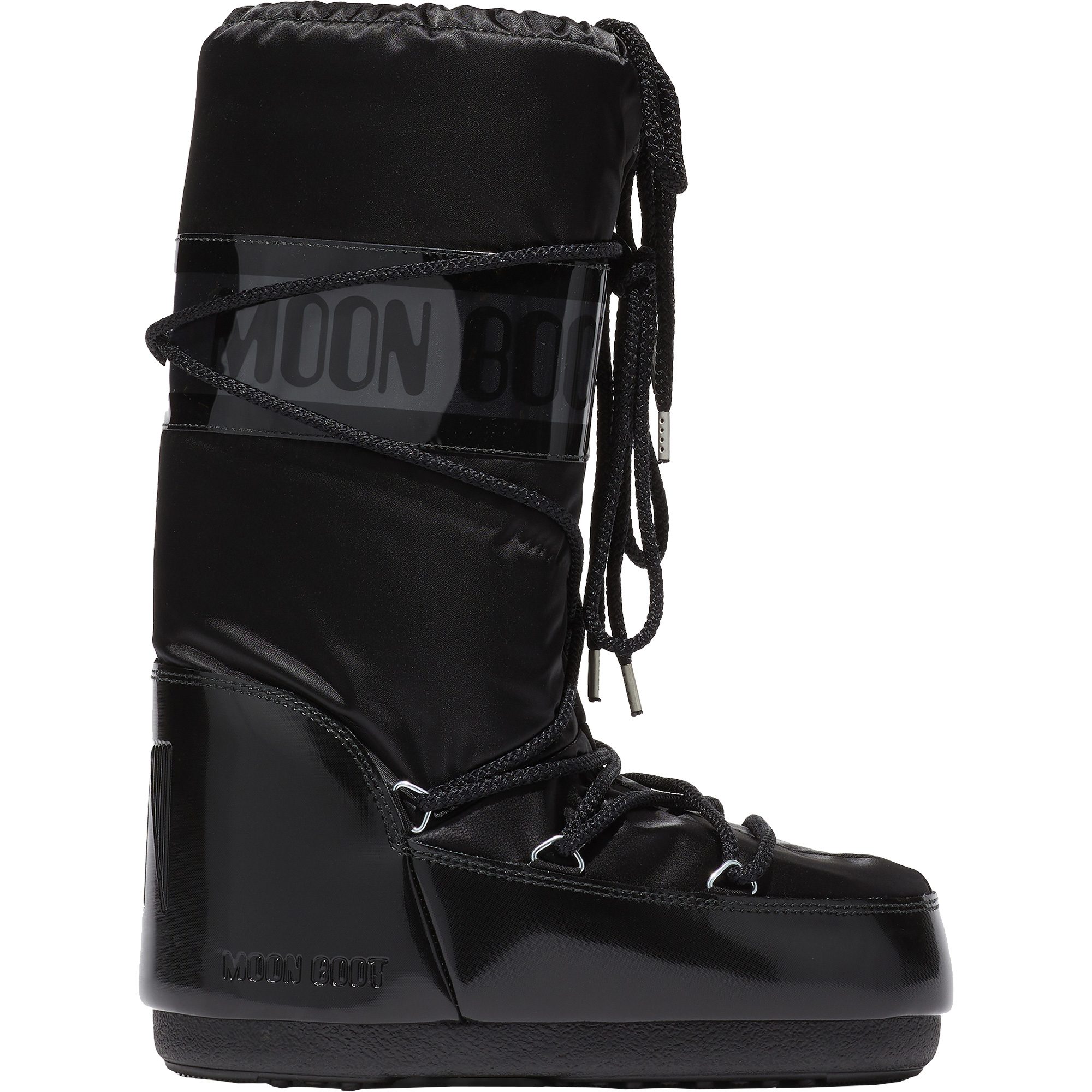 Moon Boot Icon Glance Satin Boots Women black at Sport Bittl Shop