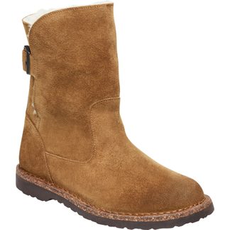 Uppsala Shearling Suede Leather Winterschuhe Damen dark tea