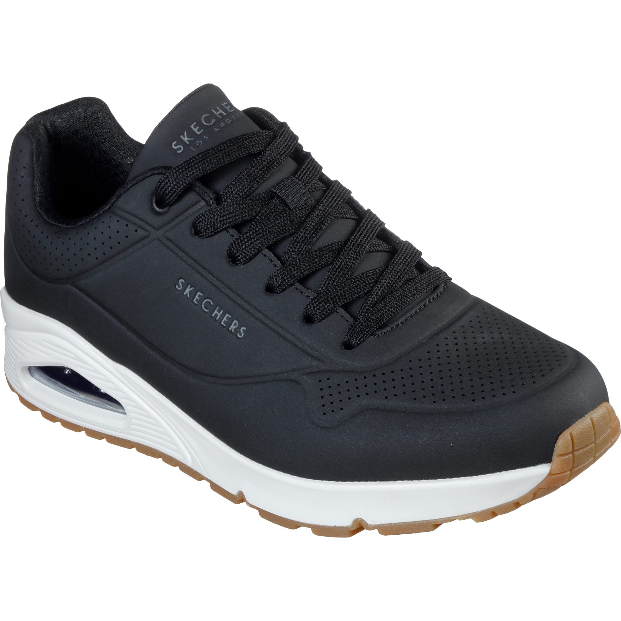 SKECHERS UNO STAND ON AIR スニーカー 黒 24cm Amazon.com | Skechers Men's Uno-Stand on Air Oxford, Black