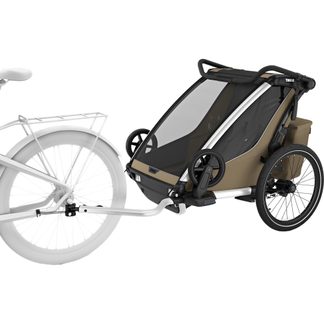 Chariot Cross 2 Double Bike Trailer 2 Seats khaki