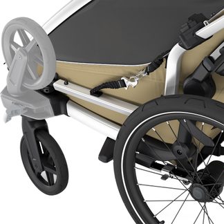 Chariot Cross 2 Double Bike Trailer 2 Seats khaki