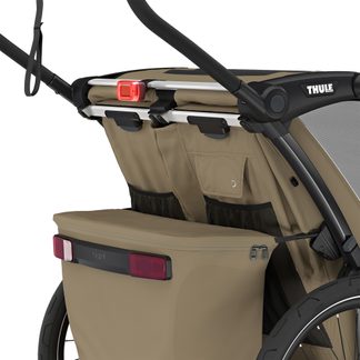 Chariot Cross 2 Double Bike Trailer 2 Seats khaki