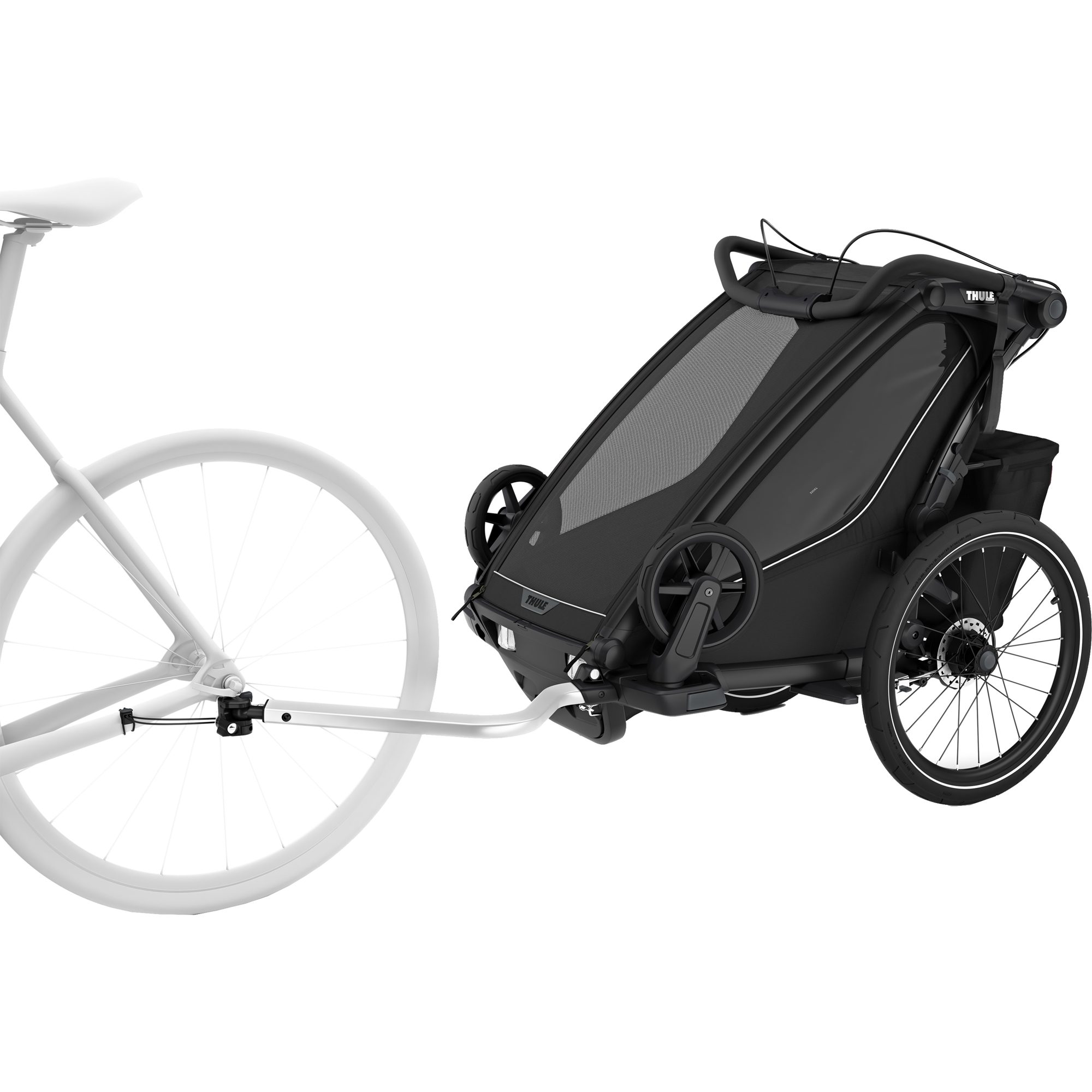 Thule Chariot Sport 2 Single Bike Trailer 1Seat black at Sport Bittl Shop