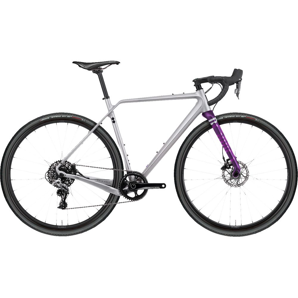 Ruut CF2 Gravel Plus Carbon Gravel Bike silver 2024