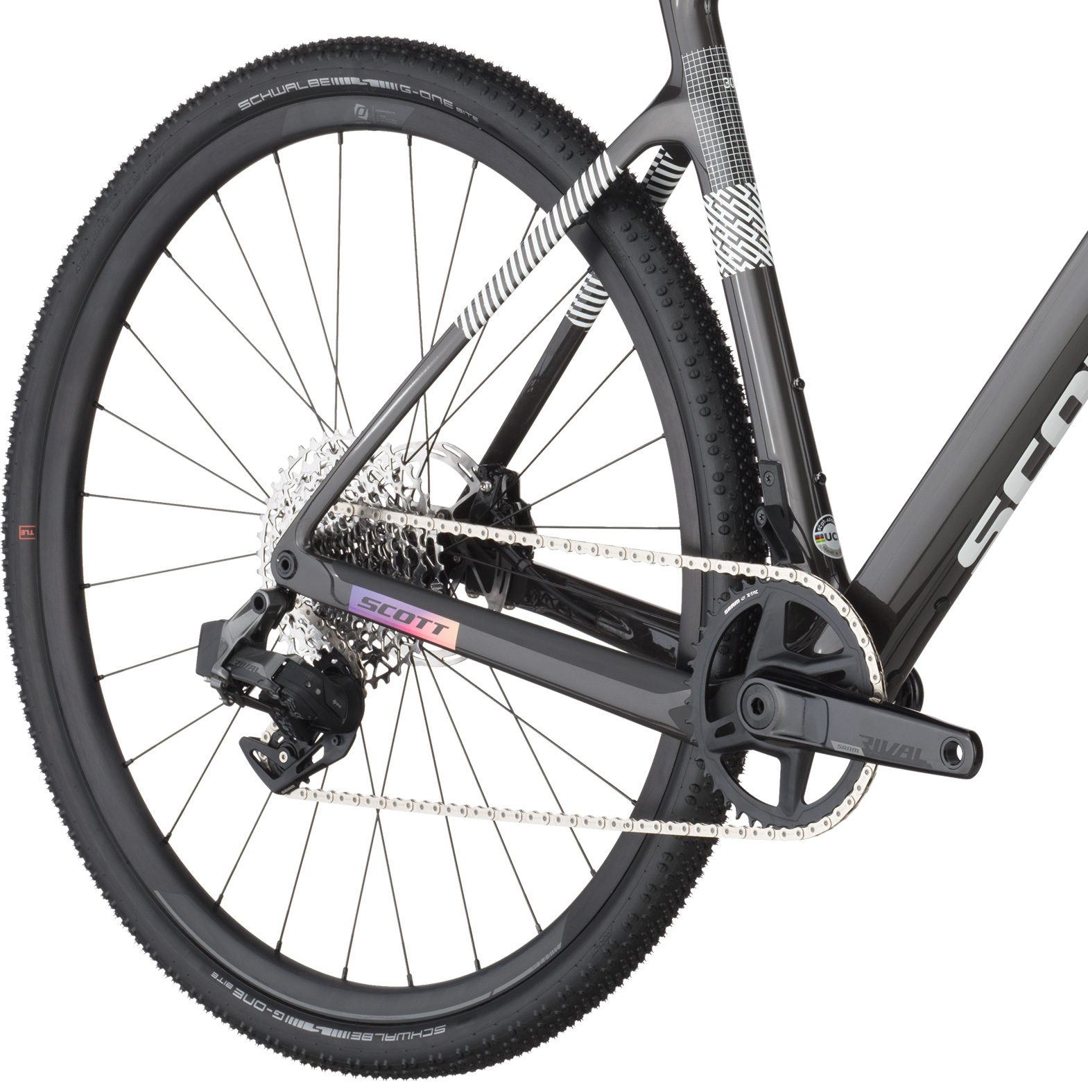Scott Addict Gravel 30 Gravel Bike carbon black at Sport Bittl Shop