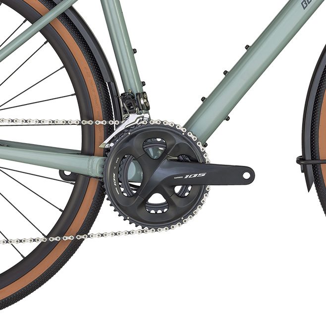 Grandurance RD 7 Gravel Bike shiny rainy green