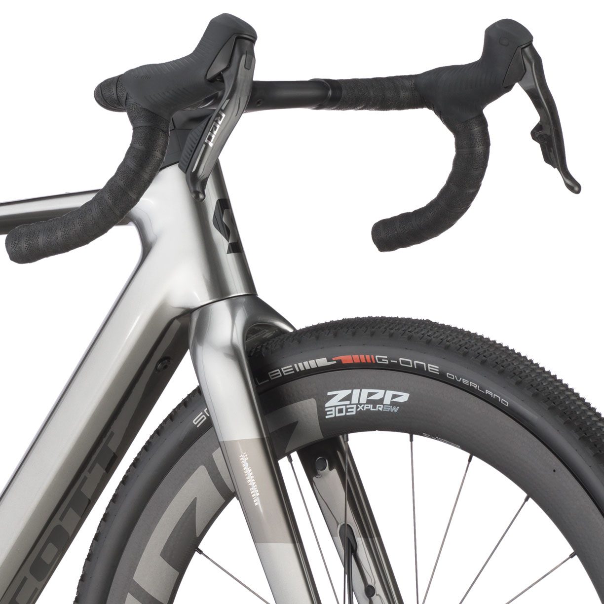 Solace Gravel Ultimate Carbon E-Gravel Bike chrome silver