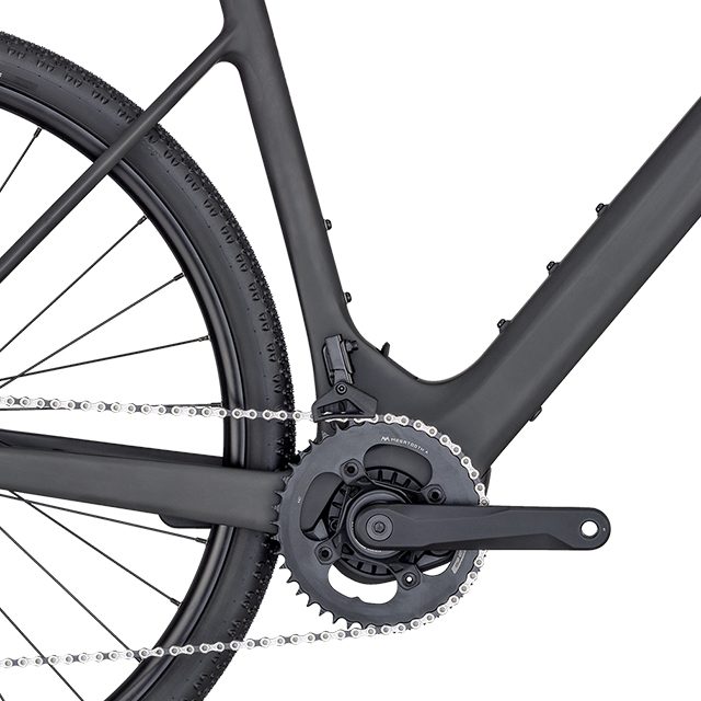 E-Grandurance Elite Carbon E-Gravel Bike raw carbon