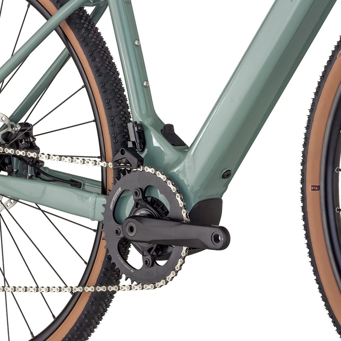 Bergamont E Grandurance 7 E Gravel Bike shiny rainy green at Sport Bittl Shop