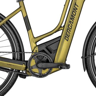 E-Horizon Premium Pro Belt Amsterdam E-Trekking Bike dark gold