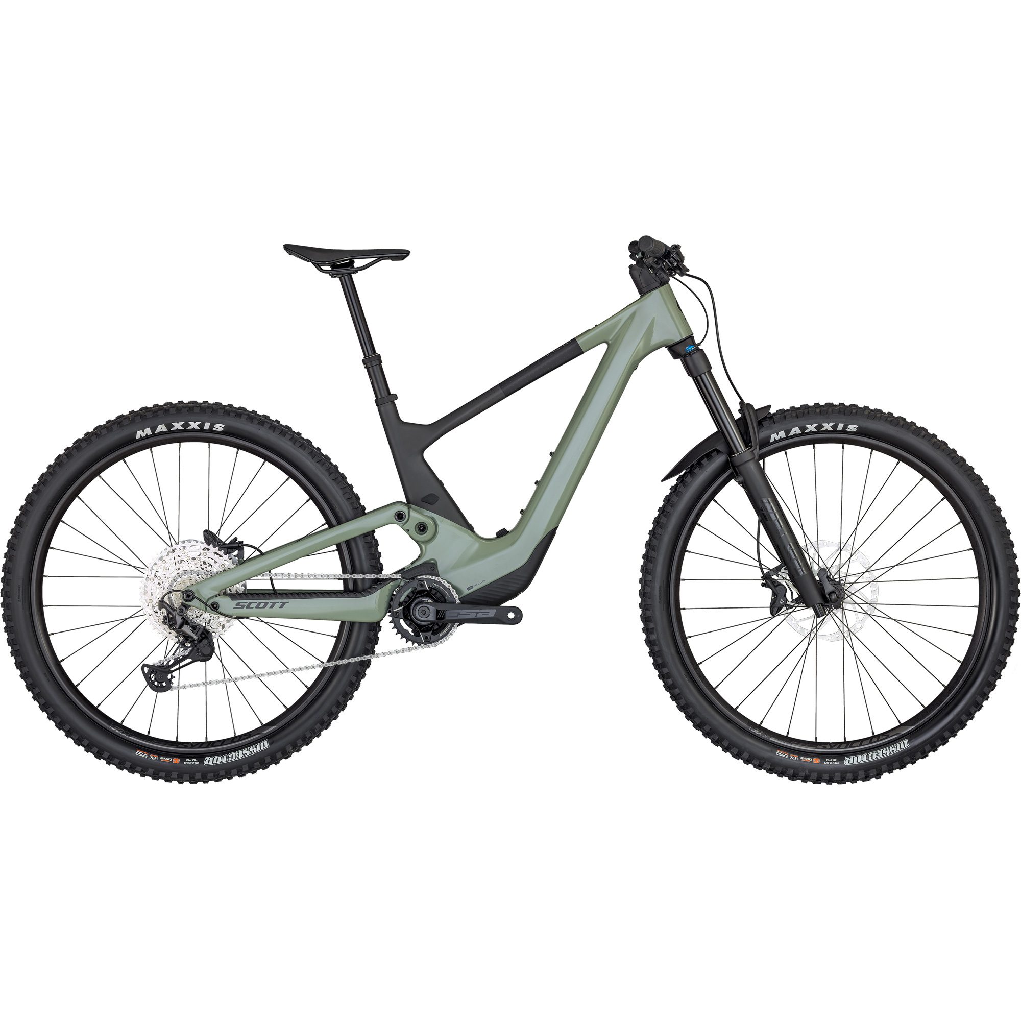 Scott Voltage eRIDE 910 Carbon E MTB Fully undergrowth green at Sport Bittl Shop
