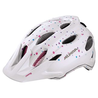 Carapax JR. Bike Helmet Kids white polka dots