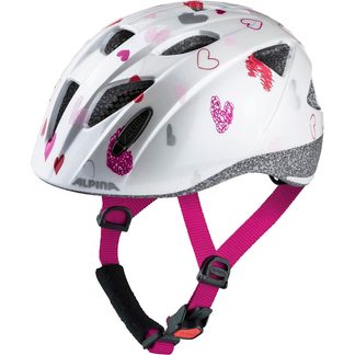 Alpina - Ximo Bike Helmet Kids white hearts