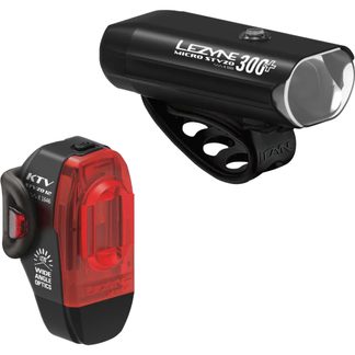 Lezyne - Micro STVZO 300+/ KTV Drive STVZO Beleuchtungsset schwarz